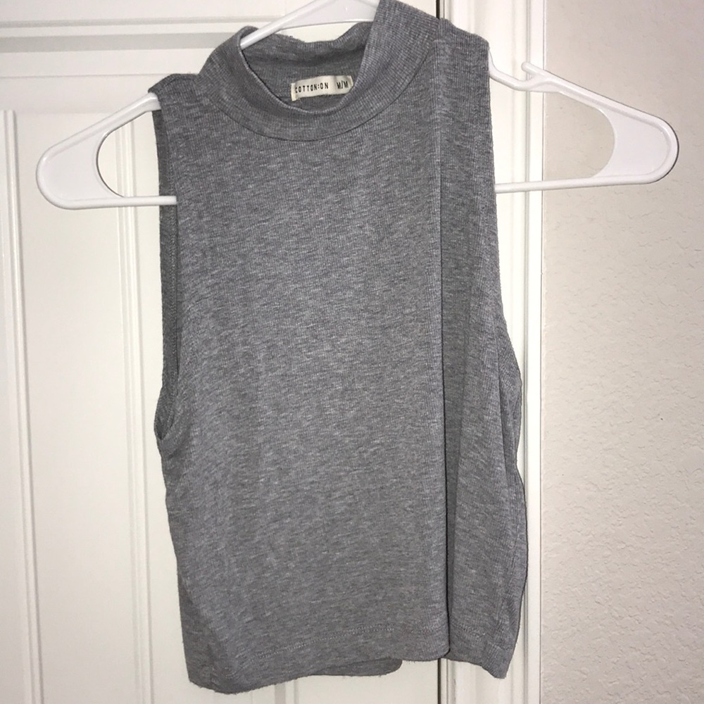 Cotton on turtle neck-ish tank top
